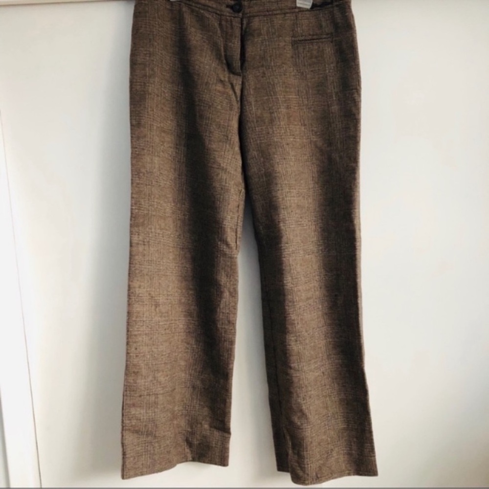 Finn Flare Vintage 90's Wool Plaid Pant Trousers Size: US L | Vintage - Picture 2 of 7